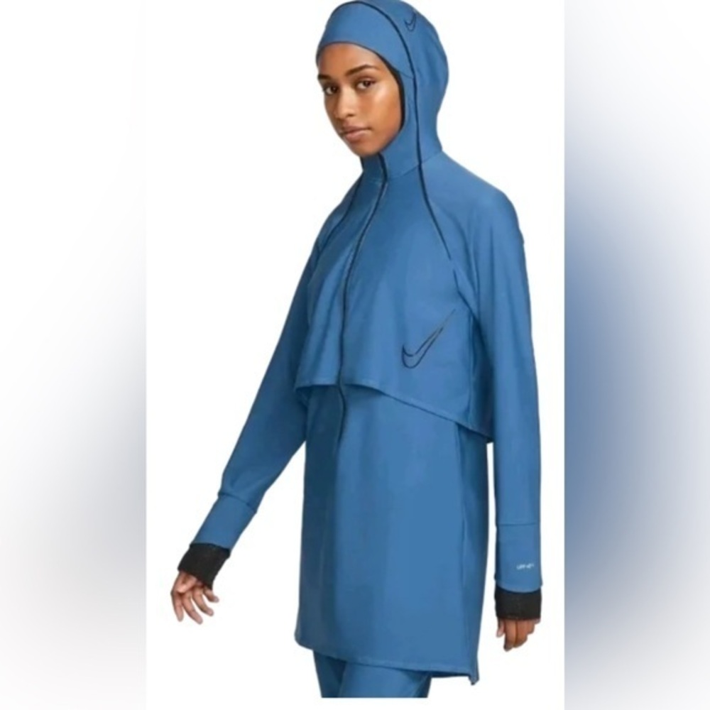 New Nike Swim Victory Luxe Modest Tunic Dress Swimsuit Coverup women large